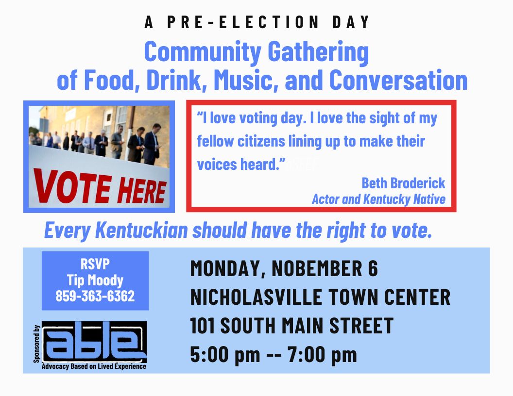 Preelection day event set for Nicholasville Town Center Jessamine